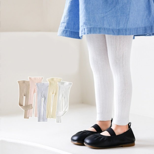 Miso - Korean Baby Fashion - #babyfever - Footless Ribbed Leggings - 9