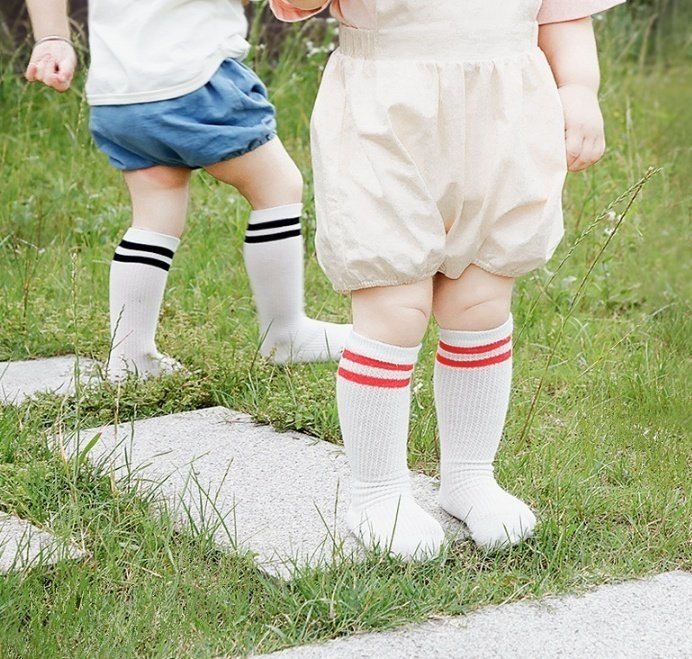 Miso - Korean Baby Fashion - #babygirlfashion - Summer Double Line Socks - 8
