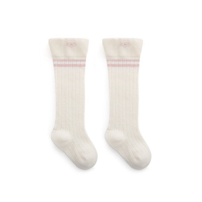 Miso - Korean Baby Fashion - #babyoninstagram - Flower Smile Knee Socks - 3