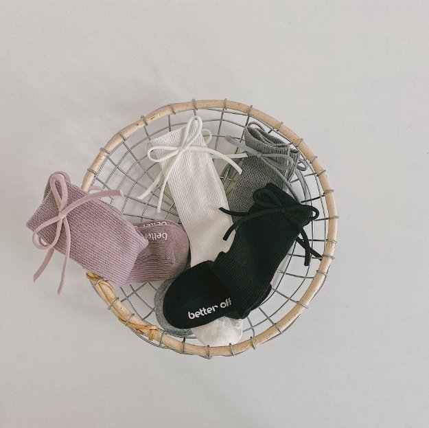 Miso - Korean Baby Fashion - #babyoutfit - String Ribbon Tights - 6