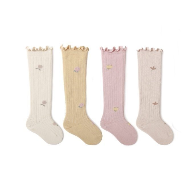 Miso - Korean Baby Fashion - #babyoutfit - Freesia Knee-High Socks
