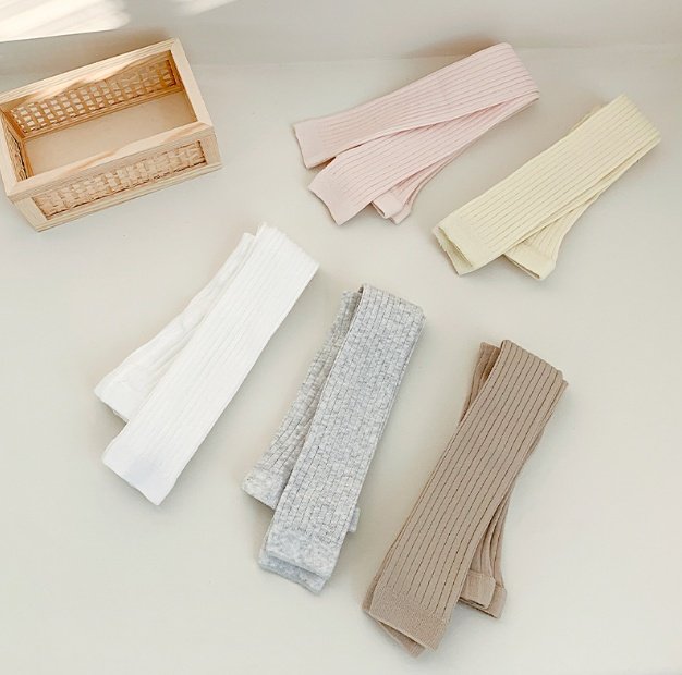 Miso - Korean Baby Fashion - #onlinebabyboutique - Footless Ribbed Leggings - 2