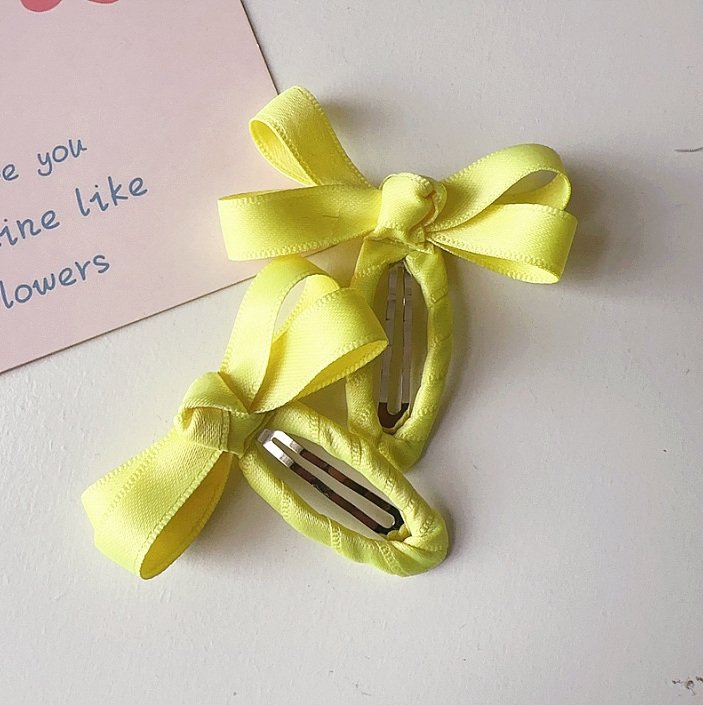 Miso - Korean Children Fashion - #Kfashion4kids - Vivid Ribbon Snap Hair Clip - 11