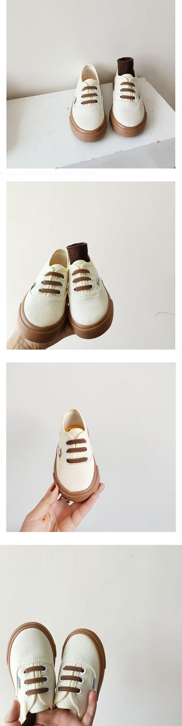 Miso - Korean Children Fashion - #Kfashion4kids - Lee Brown Banding Flats
