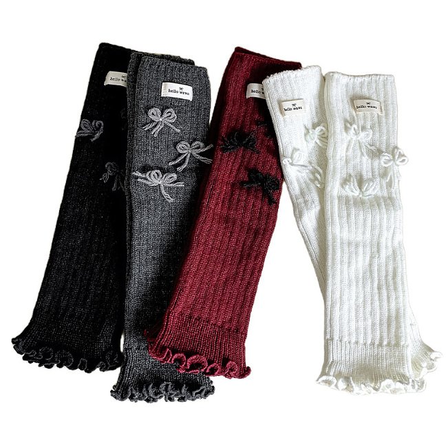 Miso - Korean Children Fashion - #childofig - Ribbon Warmer Leggings - 2