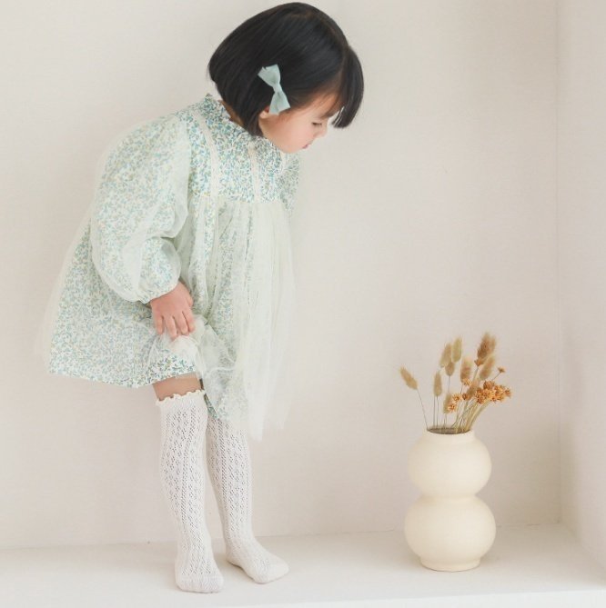Miso - Korean Children Fashion - #childofig - Frill Knee-High Socks - 9