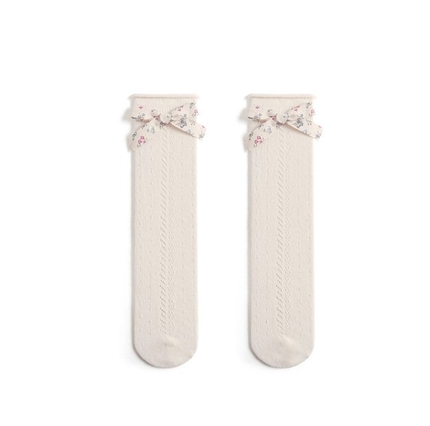 Miso - Korean Children Fashion - #childofig - Flower Ribbon Knee Socks - 10