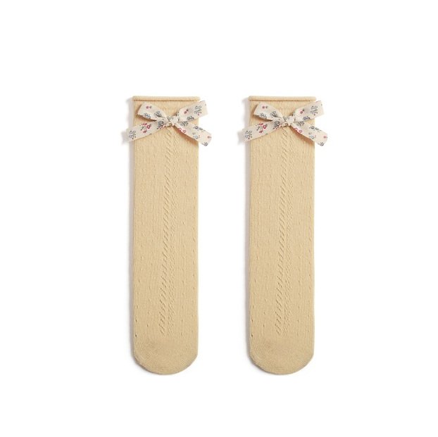 Miso - Korean Children Fashion - #childrensboutique - Flower Ribbon Knee Socks - 11