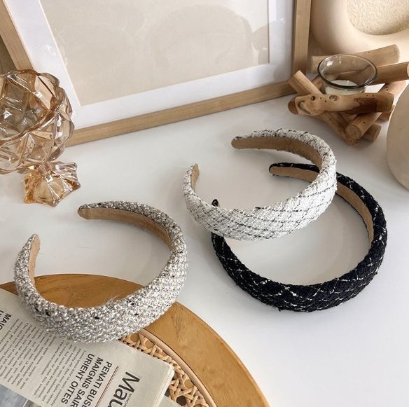 Miso - Korean Children Fashion - #designkidswear - Tweed Hairband - 8