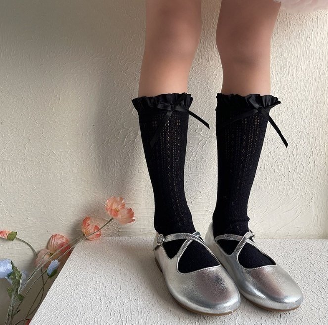 Miso - Korean Children Fashion - #designkidswear - Ribbon Frill Socks - 6