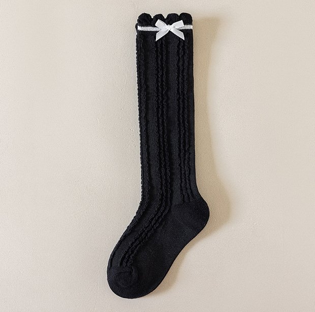 Miso - Korean Children Fashion - #childrensboutique - Ribbon Cable Knit Tights - 4
