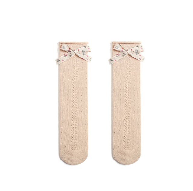 Miso - Korean Children Fashion - #designkidswear - Flower Ribbon Knee Socks - 12