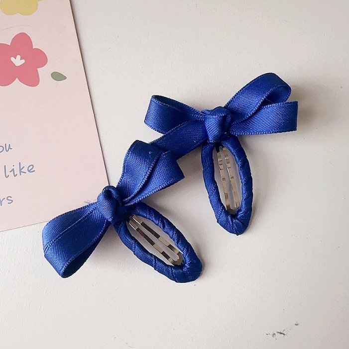 Miso - Korean Children Fashion - #discoveringself - Vivid Ribbon Snap Hair Clip - 6