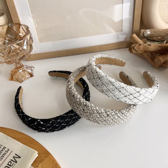 Miso - Korean Children Fashion - #fashionkids - Tweed Hairband - 10