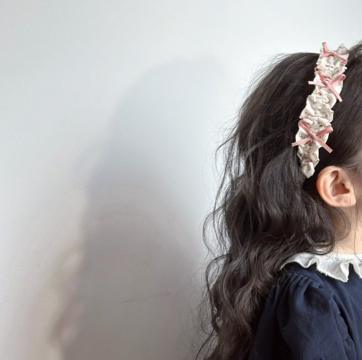 Miso - Korean Children Fashion - #fashionkids - Frill Ribbon Hairband - 9