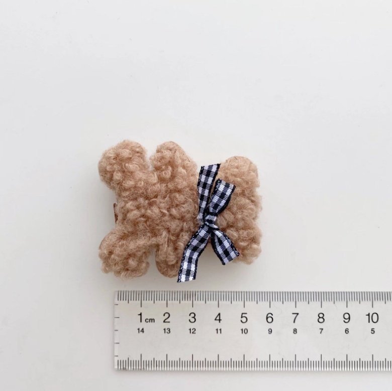 Miso - Korean Children Fashion - #fashionkids - Fluffy Bear Hair Claw Clip - 5