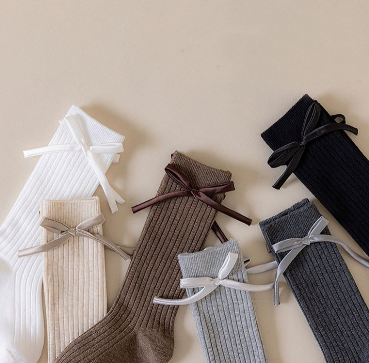 Miso - Korean Children Fashion - #fashionkids - Simple Ribbon Tights - 12