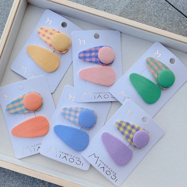 Miso - Korean Children Fashion - #kidsshorts - One Point Snap Hair Clip Set