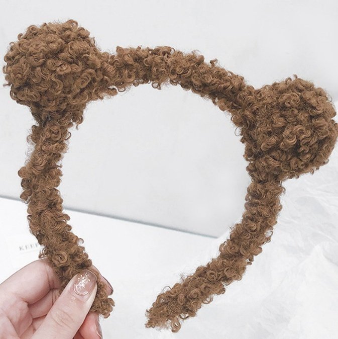 Miso - Korean Children Fashion - #kidsstore - Curly Bear Hairband - 8