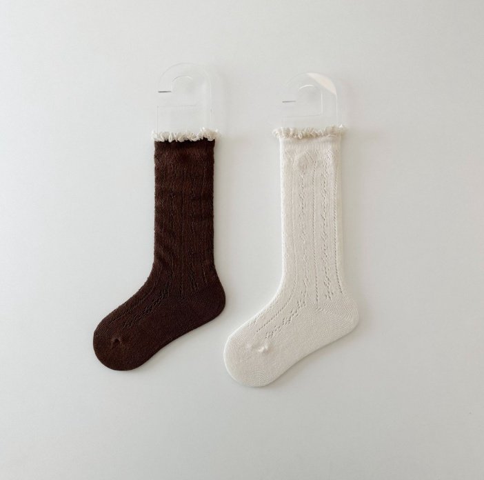 Miso - Korean Children Fashion - #kidsstore - Eclair Half Socks