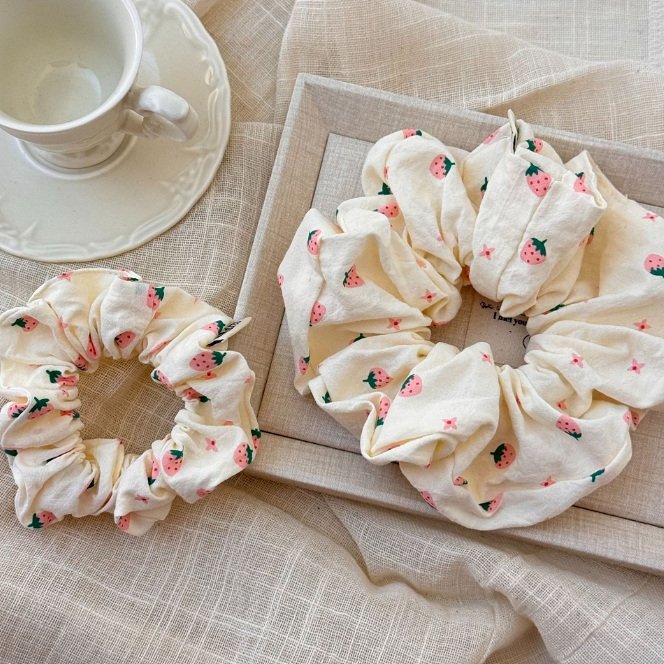 Miso - Korean Children Fashion - #kidzfashiontrend - Strawberry Scrunchie