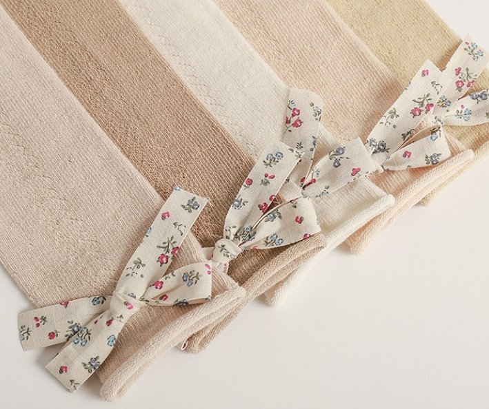 Miso - Korean Children Fashion - #kidzfashiontrend - Flower Ribbon Knee Socks - 3