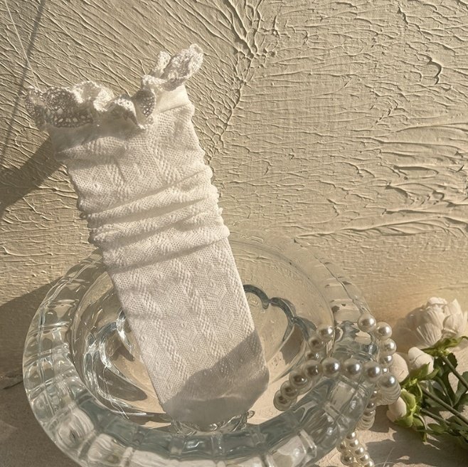 Miso - Korean Children Fashion - #littlefashionista - Heart Frill Socks - 8