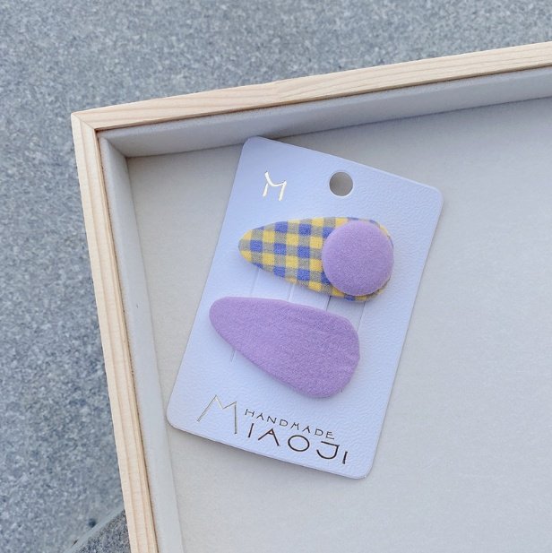 Miso - Korean Children Fashion - #magicofchildhood - One Point Snap Hair Clip Set - 6