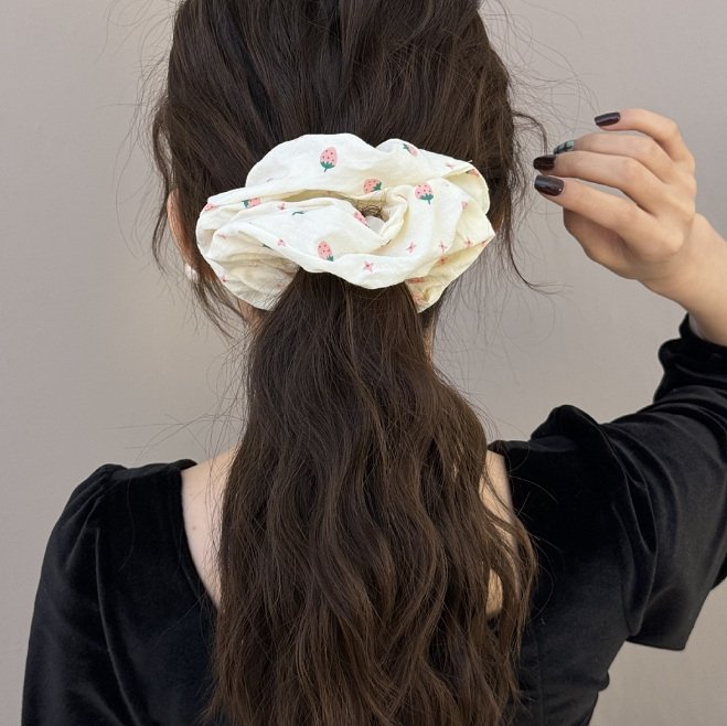 Miso - Korean Children Fashion - #littlefashionista - Strawberry Scrunchie - 4