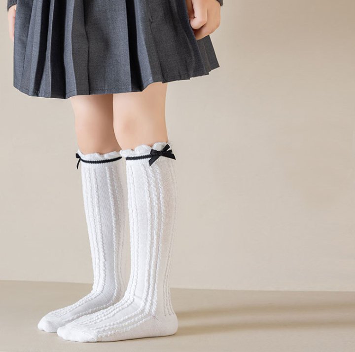 Miso - Korean Children Fashion - #magicofchildhood - Ribbon Cable Knit Tights - 12