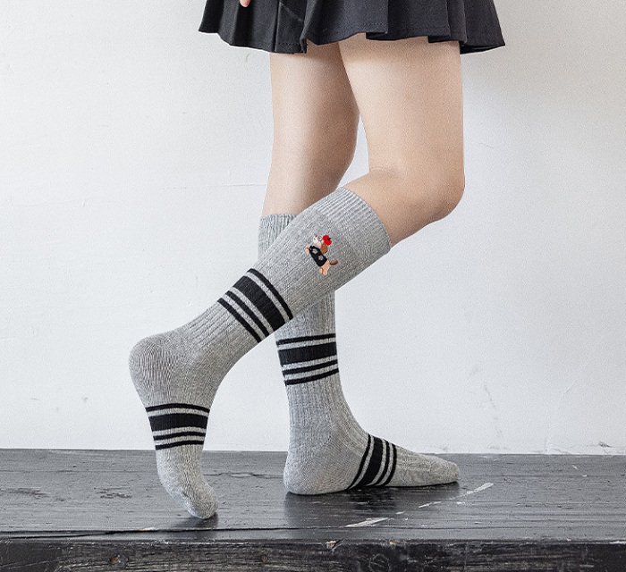 Miso - Korean Children Fashion - #littlefashionista - Puppy Stripe Tights - 4