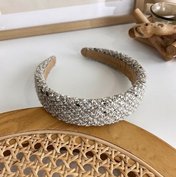 Miso - Korean Children Fashion - #minifashionista - Tweed Hairband - 4