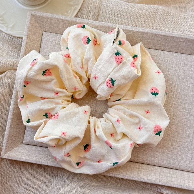 Miso - Korean Children Fashion - #prettylittlegirls - Strawberry Scrunchie - 6