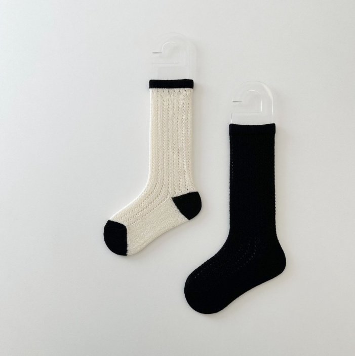Miso - Korean Children Fashion - #prettylittlegirls - Oreo Half Socks - 8