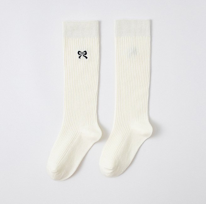 Miso - Korean Children Fashion - #prettylittlegirls - Ribbed Ribbon Tights - 7