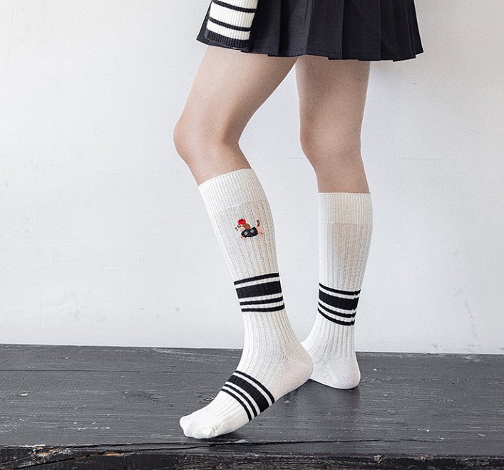 Miso - Korean Children Fashion - #prettylittlegirls - Puppy Stripe Tights - 6