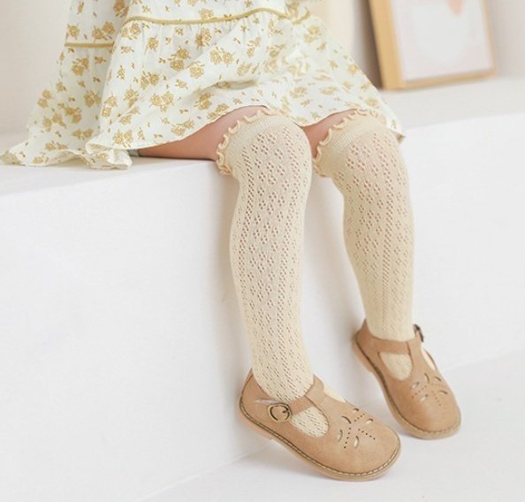 Miso - Korean Children Fashion - #todddlerfashion - Frill Knee-High Socks - 6