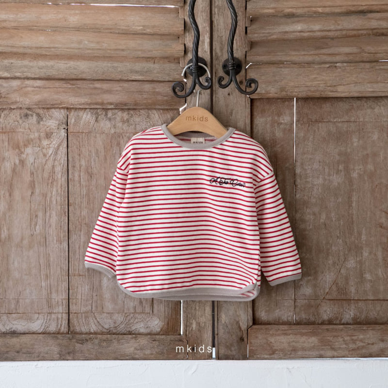 Mkids - Korean Baby Fashion - #babyboutique - Macaron Stripe Tee - 3