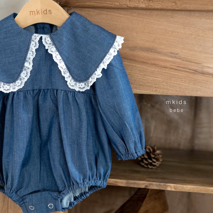 Mkids - Korean Baby Fashion - #babyboutique - Bebe Rosé Denim Suit - 2