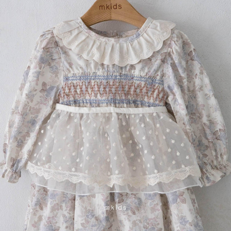 Mkids - Korean Baby Fashion - #babyboutiqueclothing - Mocha Smocking One-piece - 5