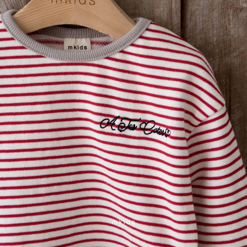Mkids - Korean Baby Fashion - #babyboutique - Macaron Stripe Tee - 4