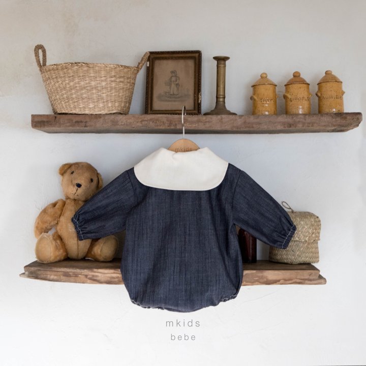 Mkids - Korean Baby Fashion - #babyboutique - Bebe Vincent Denim Suit - 4