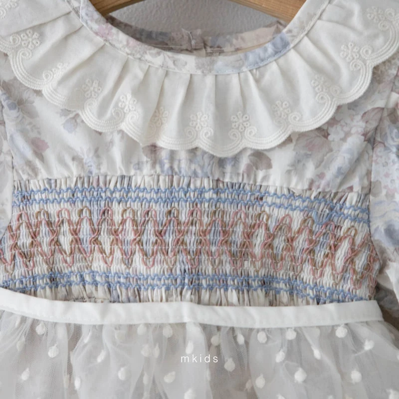 Mkids - Korean Baby Fashion - #babyclothing - Mocha Smocking One-piece - 6