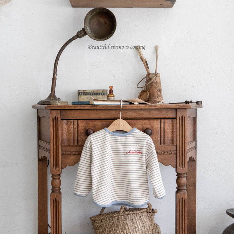 Mkids - Korean Baby Fashion - #babyclothing - Macaron Stripe Tee - 5