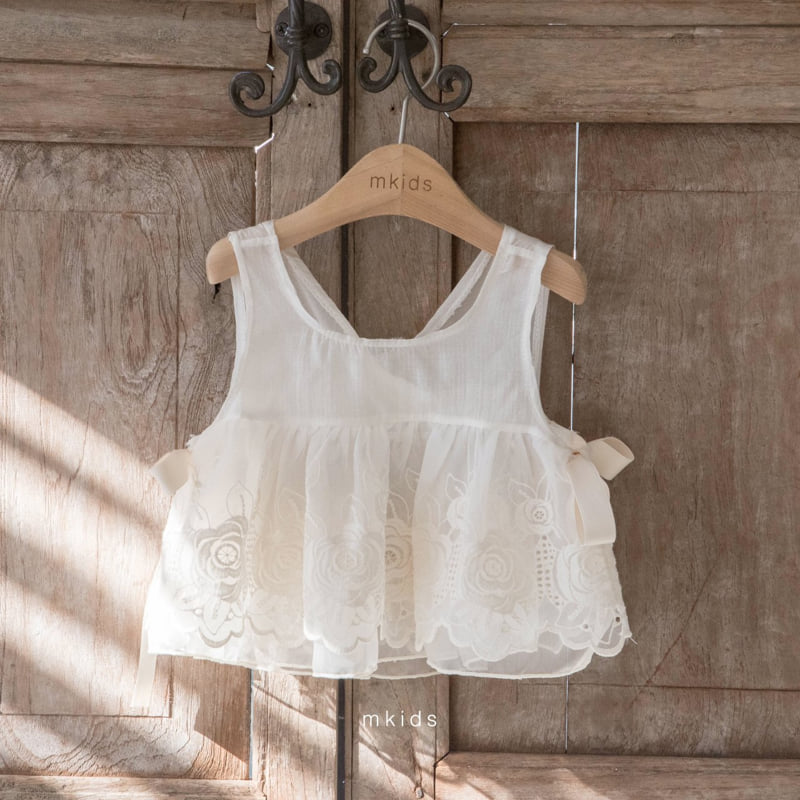 Mkids - Korean Baby Fashion - #babygirlfashion - Rosette Bustier - 2