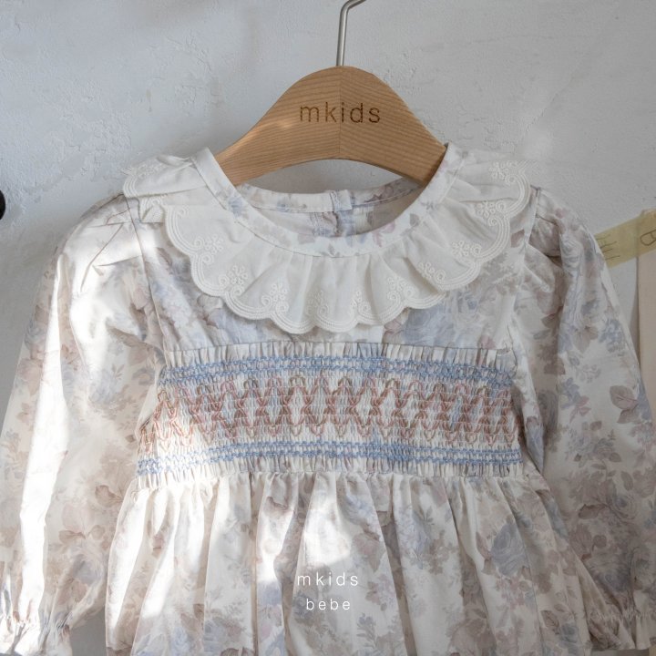 Mkids - Korean Baby Fashion - #babygirlfashion - Bebe Mocha Smocking Suit - 2