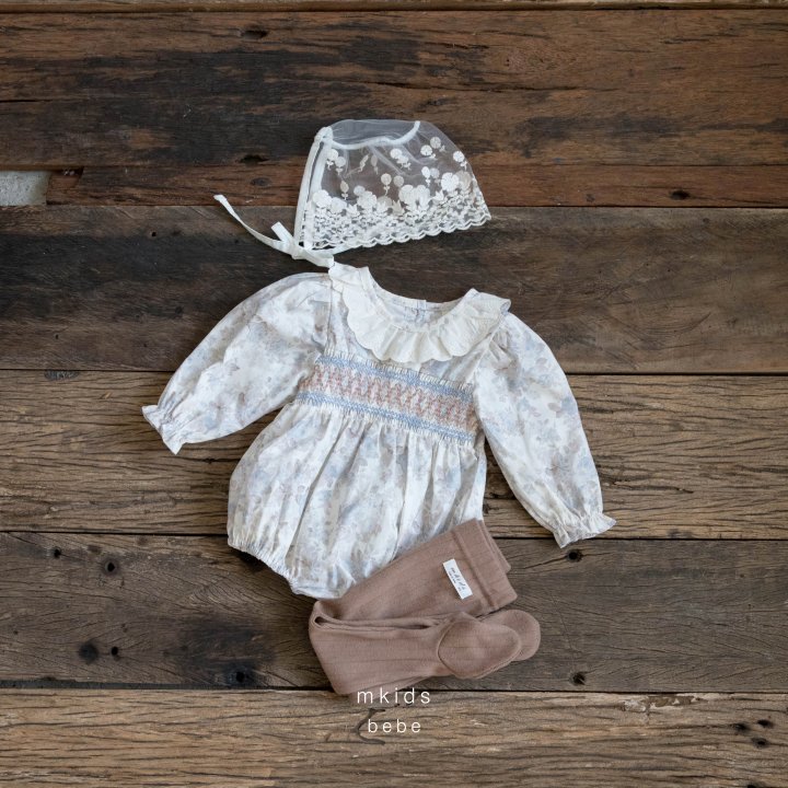 Mkids - Korean Baby Fashion - #babylifestyle - Bebe Mocha Smocking Suit - 4