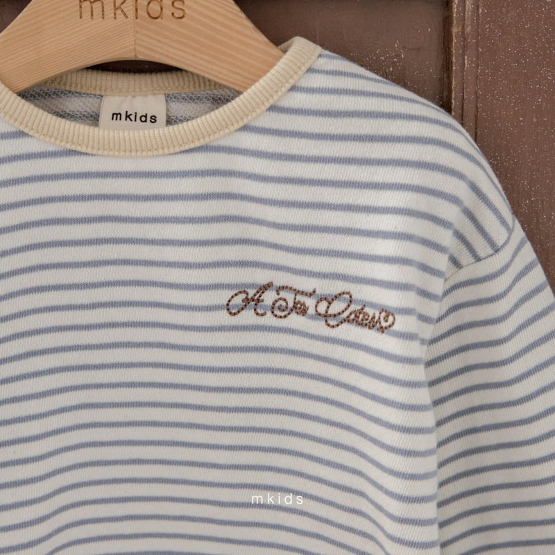 Mkids - Korean Baby Fashion - #babyoutfit - Macaron Stripe Tee - 12