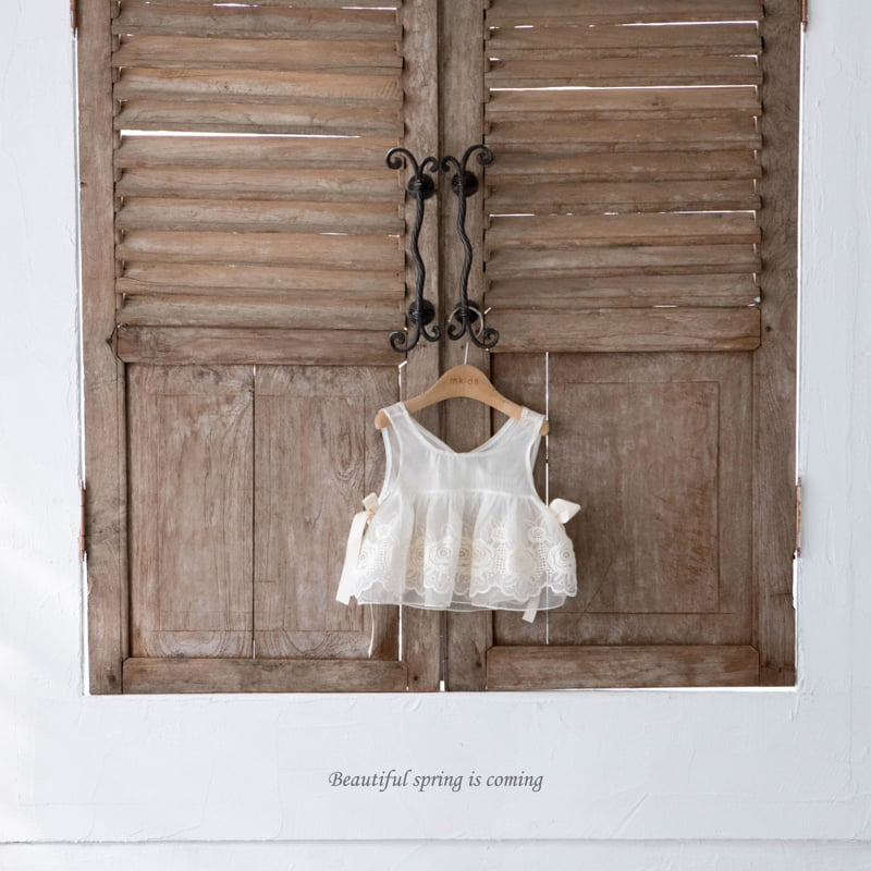 Mkids - Korean Baby Fashion - #babyoutfit - Rosette Bustier - 6