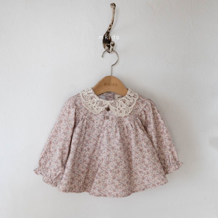 Mkids - Korean Baby Fashion - #babyoutfit - Bebe Cotton Candy Blouse - 6